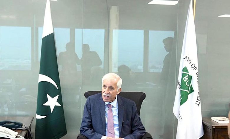 Federal Minister for Board of investment, Qaiser Ahmed Sheikh